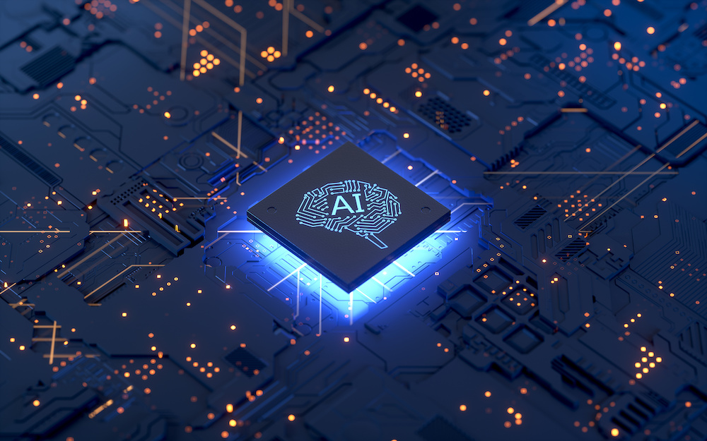 AI, Artificial Intelligence concept 3d rendering,