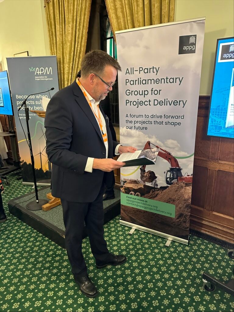 Martin attending the APPG report launch